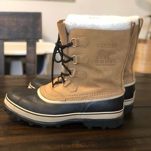 Sorel Men’s Caribou Boots in Buff